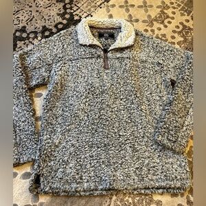True Grit Unisex Sherpa 1/4 zip pullover